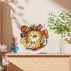 (US Local)5D DIY Special Shape Diamond Painting Desk Ornament Handmade Clock Kit(Beer Time)