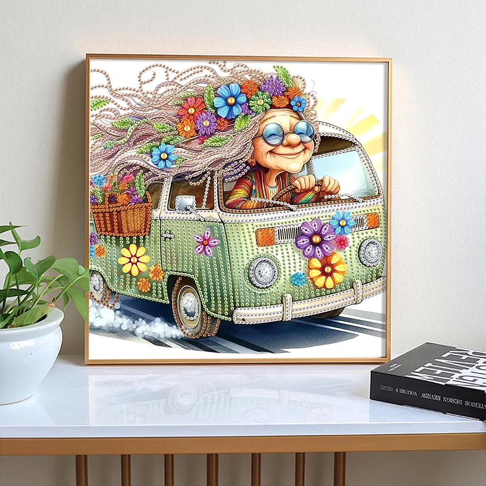 Diamond Painting - Partial Special Shaped Drill - Grandma(Canvas|30*30cm)