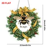 DIY Bee Acrylic Diamond Painting Hanging Ornaments