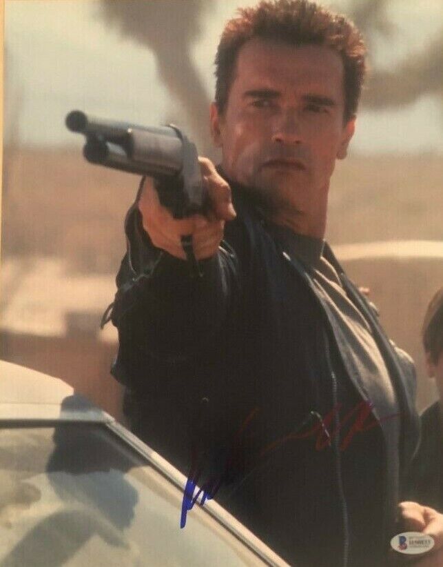 Arnold Schwarzenegger signed autographed Terminator 11x14 Photo Poster painting BECKETT COA