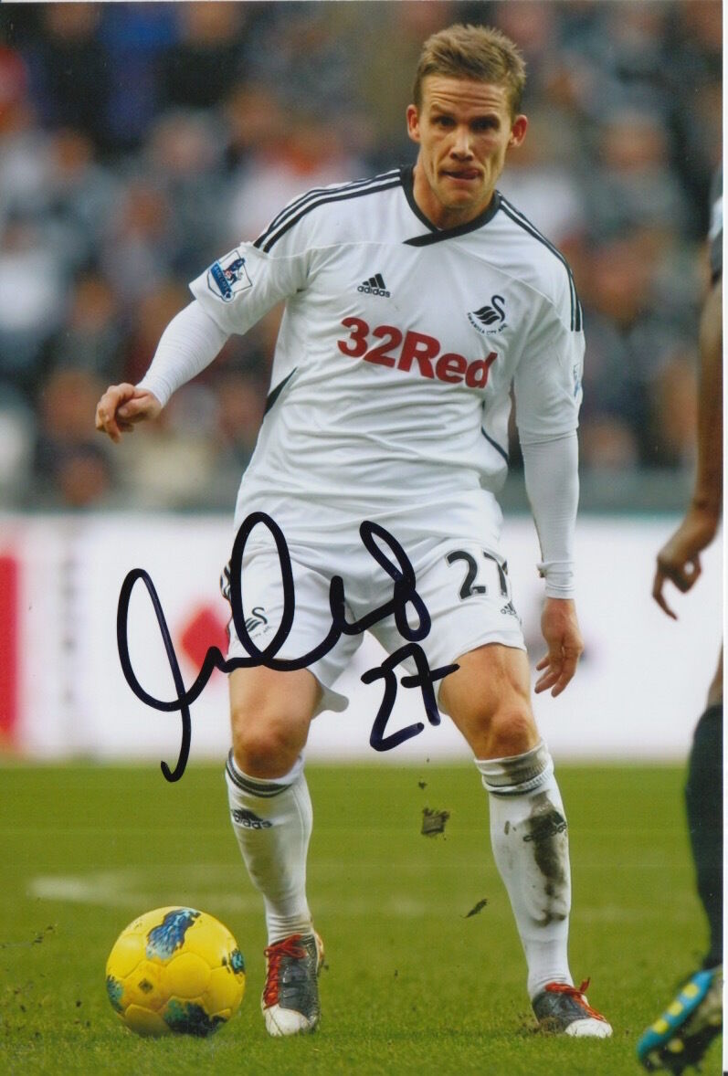 SWANSEA CITY HAND SIGNED MARK GOWER 6X4 Photo Poster painting 4.