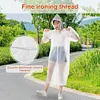 10Pcs Rain Ponchos with Drawstring Hood Waterproof Emergency Raincoat for Adults