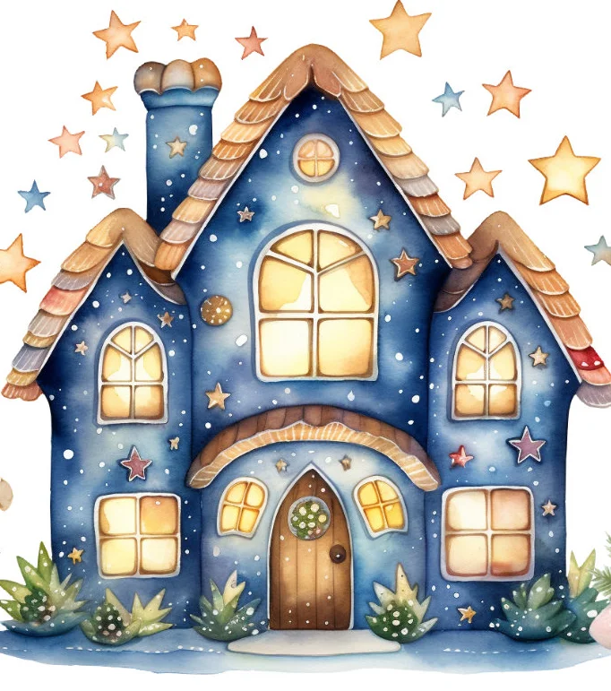 Candy House 30*30CM (Canvas) Full Round Drill Diamond Painting gbfke