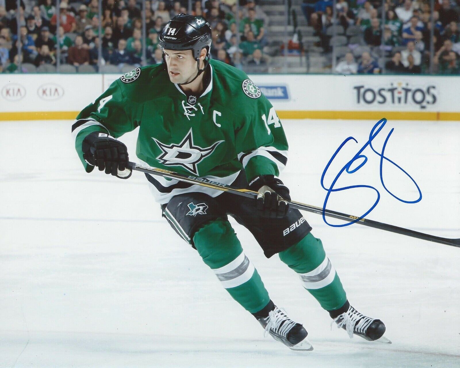 Jamie Benn Signed 8×10 Photo Poster painting Dallas Stars Autographed COA C