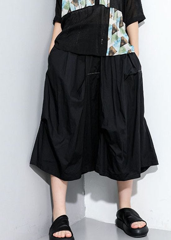 Plus Size Asymmetrical Patchwork A line Skirts Spring CK2909- Fabulory