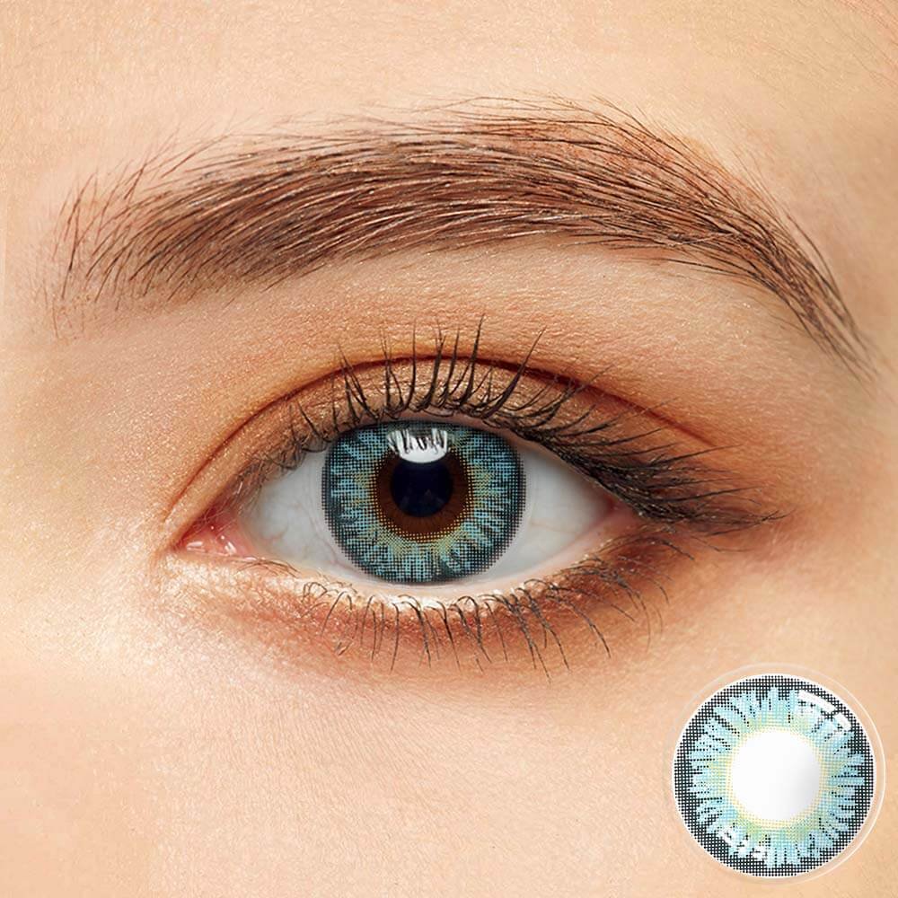 Natural Topaz Blue Contact Lenses