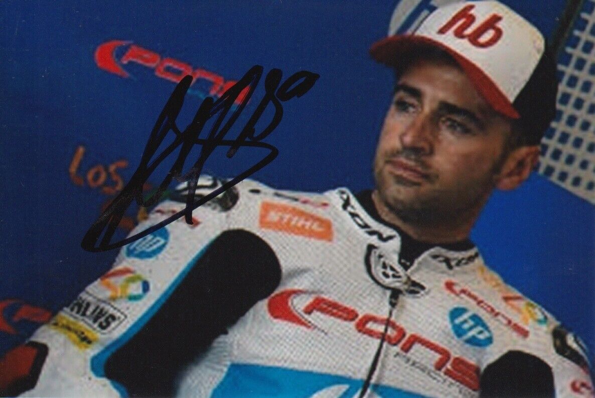 HECTOR BARBERA HAND SIGNED 6X4 Photo Poster painting - MOTOGP AUTOGRAPH 4.