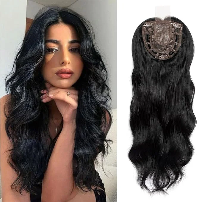 ❤️Christmas Tax Refund Limited Time Promotion❤️Attractive Wavy Clip-in Mono Base Hair Topper❤️Suitable for any head shape