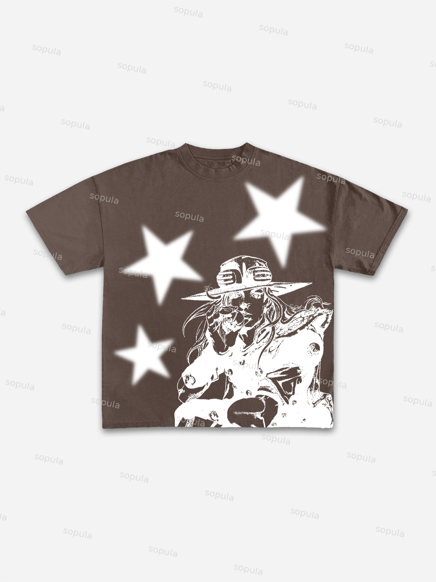 Gero Zeppelin Unreal Star Graphic Cotton T-shirt - Sopula｜Premium Graphic Tees & Graphic Clothing