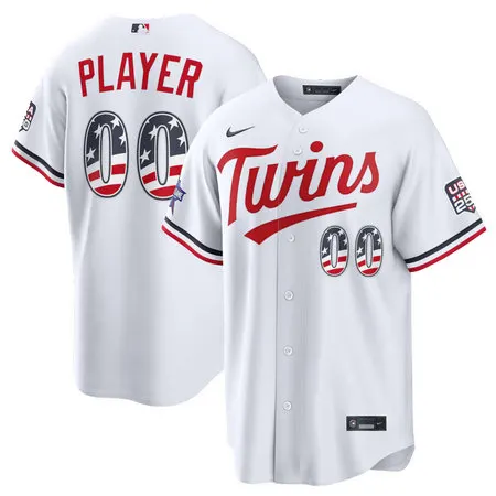 Youth Minnesota Twins Nike White 2026 All-Star Edition Stars & Stripes Stadium Custom Jersey