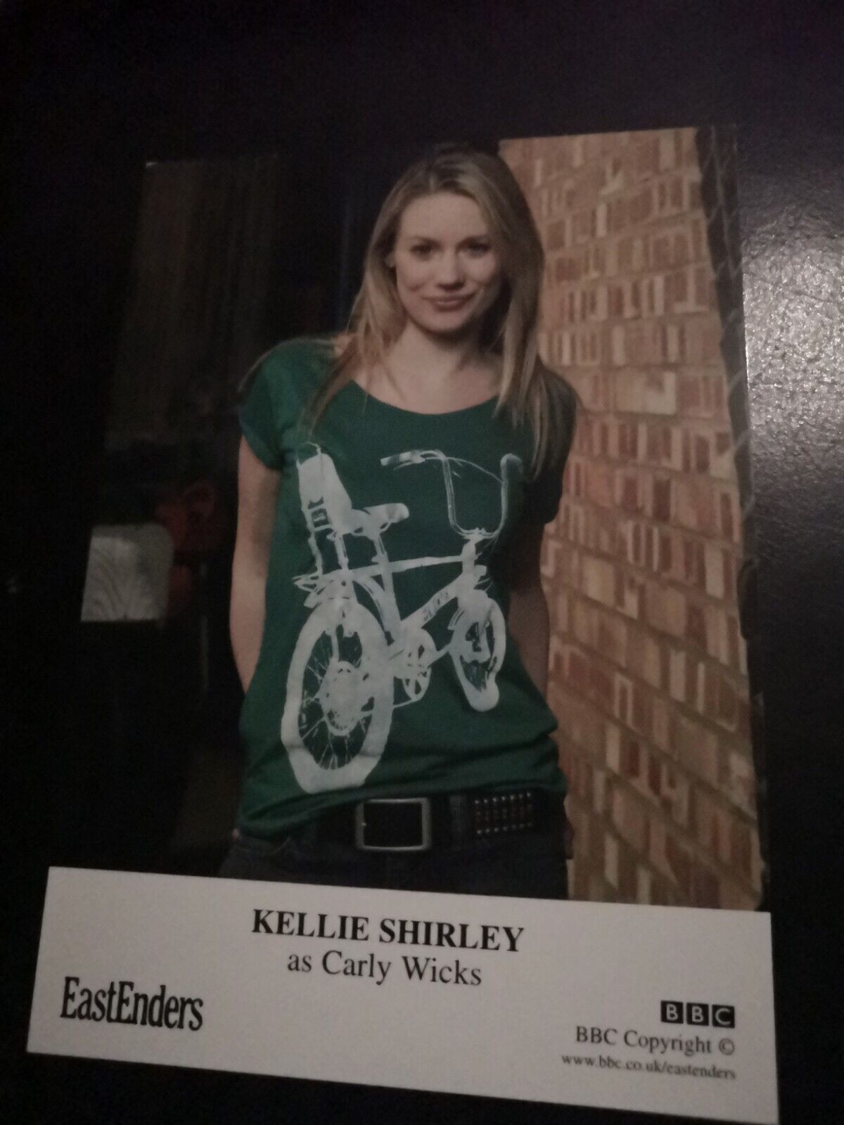 EASTENDERS UNSIGNED CAST CARD OF KELLIE SHIRLEY