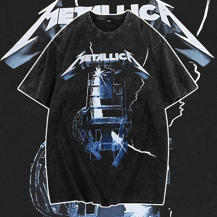 Davidhawaii100% Cotton Casual Glam Rock Double Face Street Tee - 100% Cotton