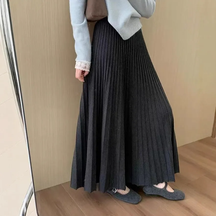 Nigikala Nigikala Dongdaemen Net Red Retro Letter Sweater Women Autumn And Winter Loose Lazy Wind Dopamine Round Knitted Shirt