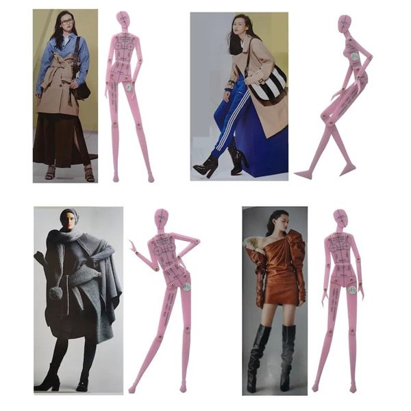 Fashion Sketching Dress Design Templates Ruler Set