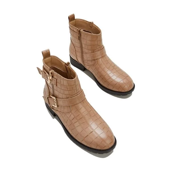 Women's Side Zipper Wide Fit Boots