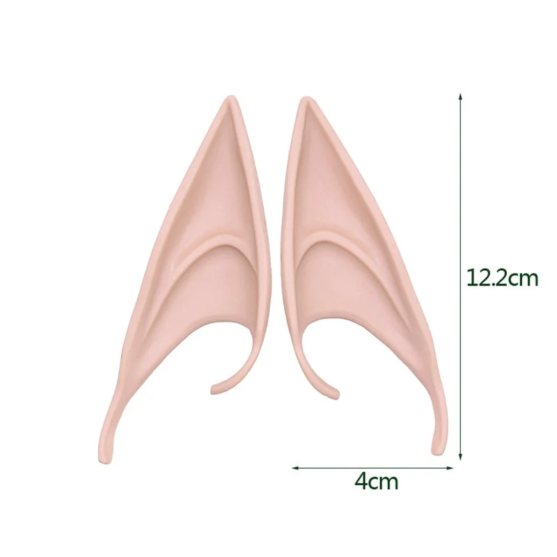 1Pair Cosplay Latex Fairy Angel Elf Ears Halloween Masquerade Party Costumes Halloween Party Decoration Supplies Photo Props