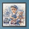 Fille Mignonne-Peinture Diamant De Forme Spéciale-30*30CM