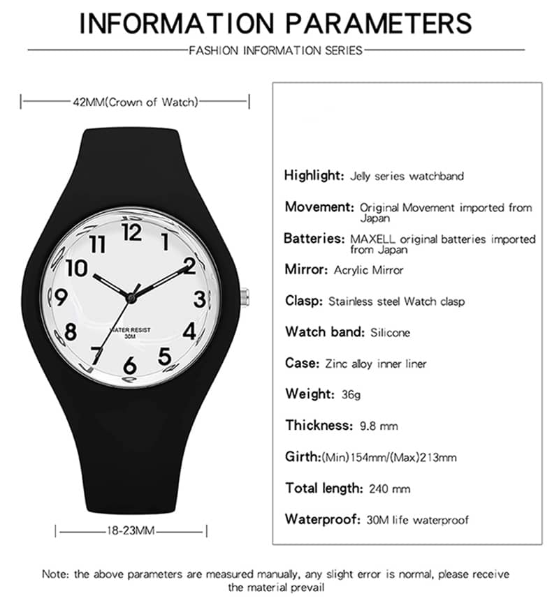 Findtime Women's Digital Watch Thin Ultra-Light Waterproof Fashion Analogue Casual Watches