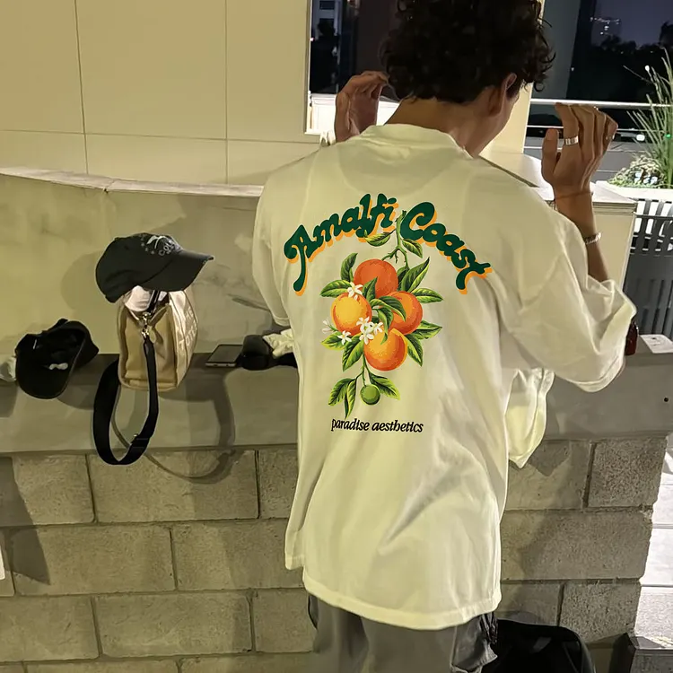 Amalfi Coast Front And Back Printed T-shirt