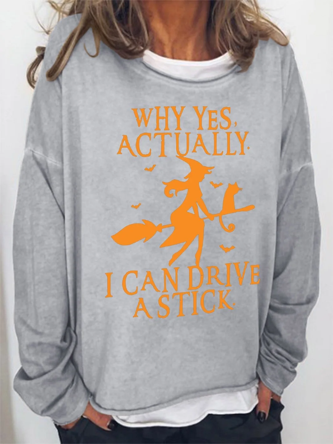 Why Yes Actually I Can Drive A Stick Halloween Sweatshirt