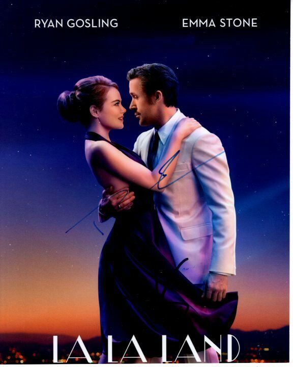 RYAN GOSLING and EMMA STONE signed autographed 8x10 LA LA LAND Photo Poster painting