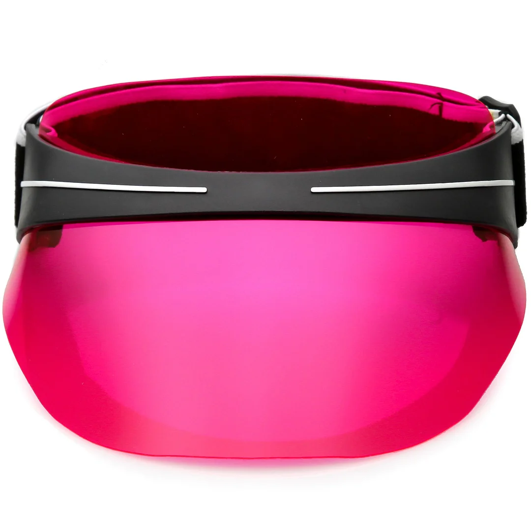 Oversize Shield Visor Hat glasses Elastic Adjustable Strap 130mm