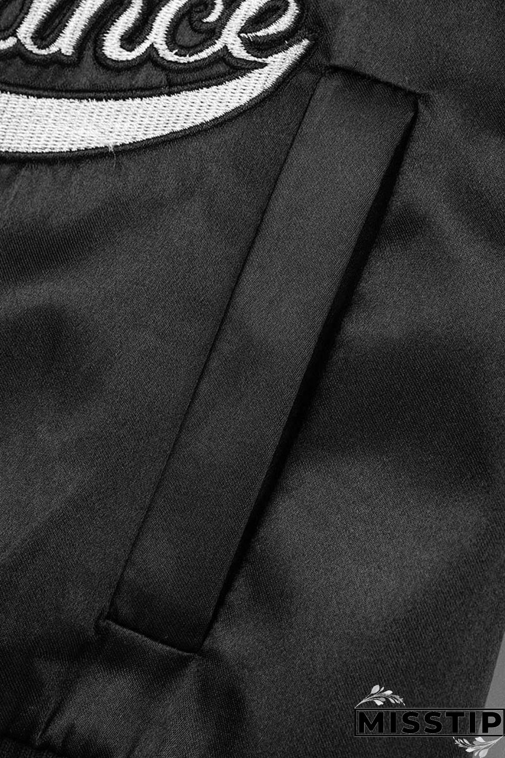 Green Casual Street Embroidered Patchwork Buckle Cardigan Collar Outerwear