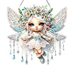 DIY Flower Fairy Diamond Painting Special Shaped Hanging Pendant
