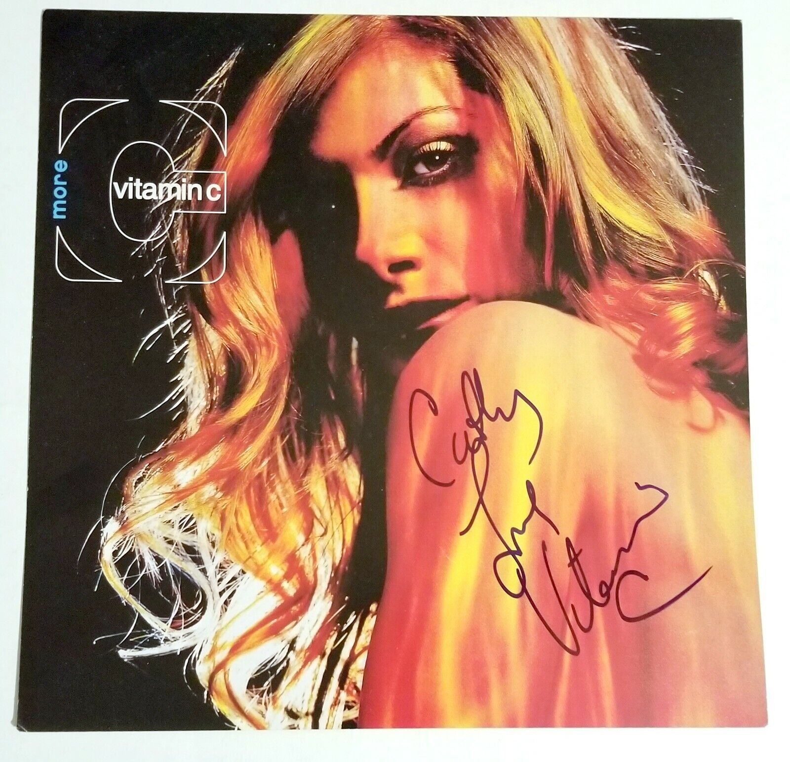 Vitamin C singer REAL hand SIGNED More Album Flat #1 COA Autographed Eve's Plumb