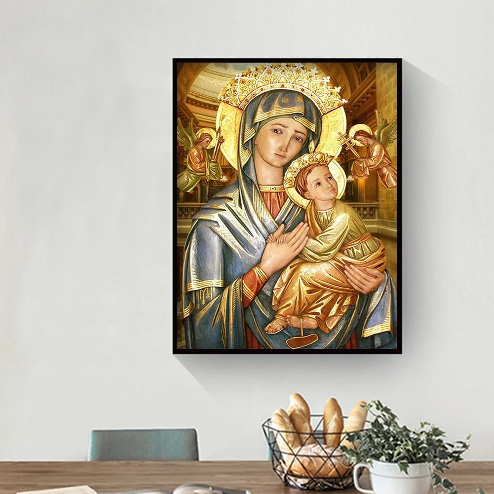 Full Round Diamond Painting 30*40cm - Our Lady