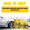 100g Tire Coating Wax Car Auto Tire Refurbishing Agent Dustproof Rim Cleaner Wax