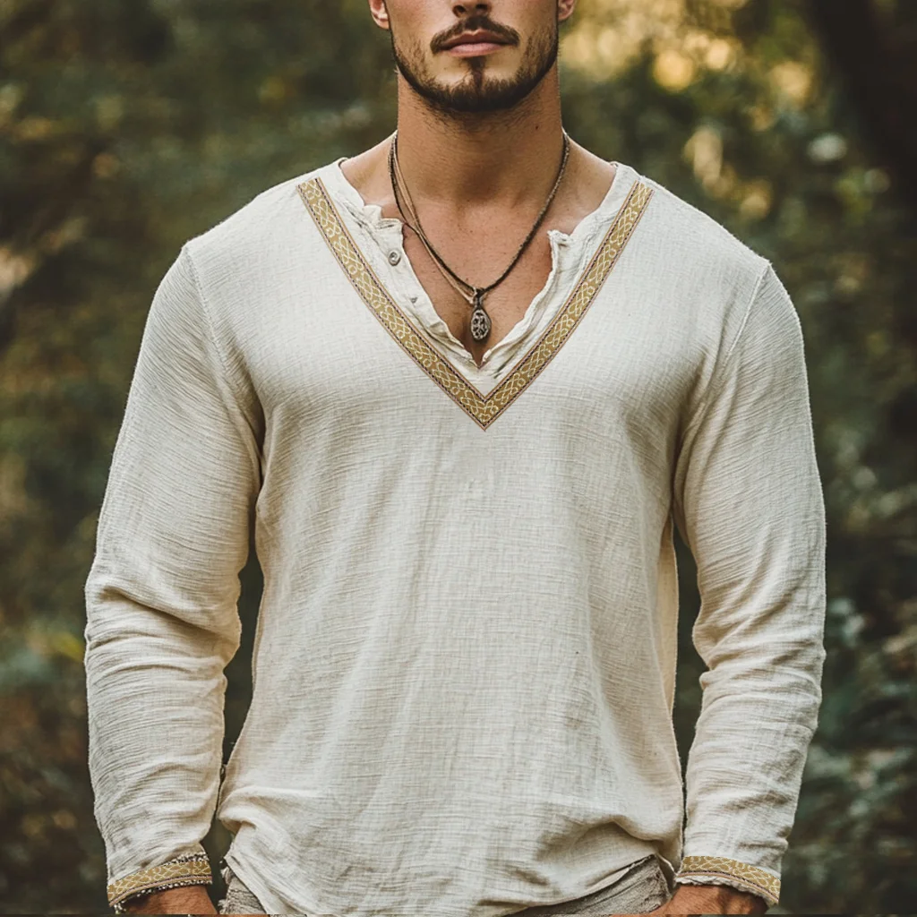 Men's Embroidery Top-inspireuse