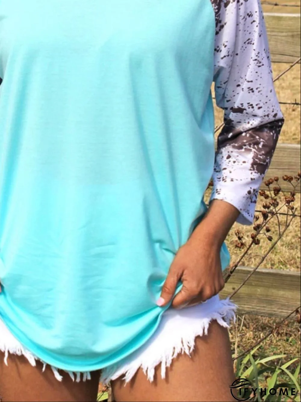 Casual Loose Crew Neck T-shirt | IFYHOME