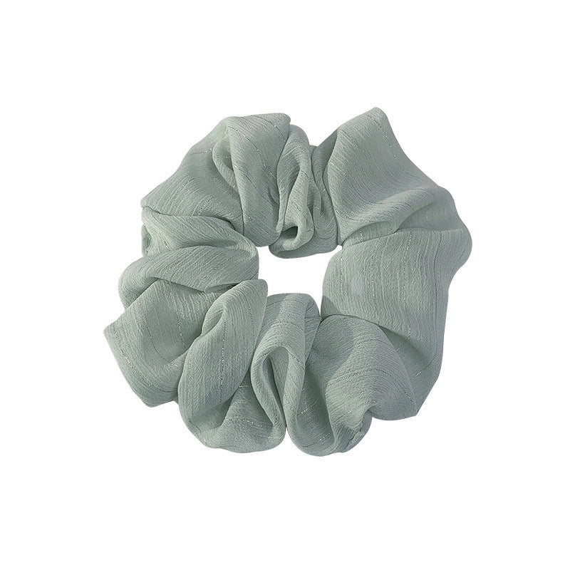 Korean Silk Flower Color Hair Scrunchies