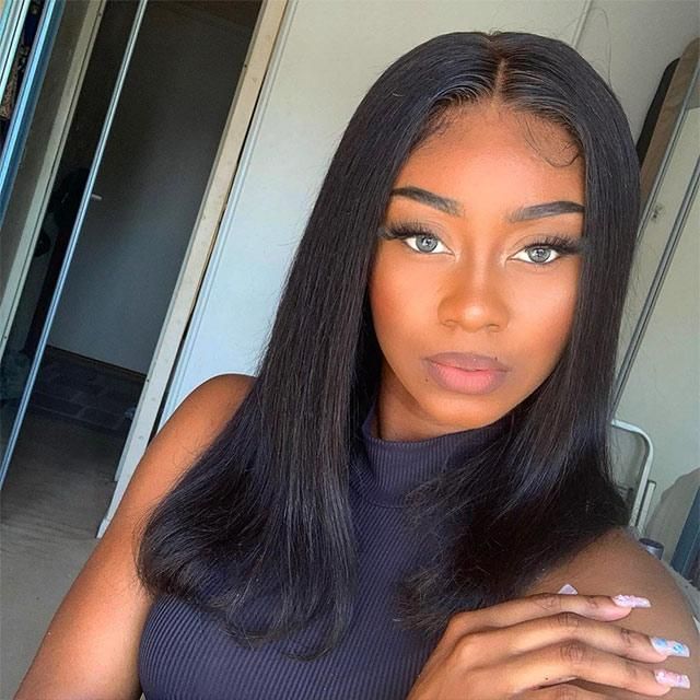  Wignee Straight Pre Plucked 2x4 Middle Part Lace Closure Human Hair Wigs Wignee hair