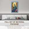 Peacock - Full Embroidery 3 Strands 11CT Stamped Cross Stitch - 40*70CM - Large Size