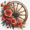 Cartwheel Poppy-11CT Stamped Cross Stitch 40*40cm/15.75*15.75in