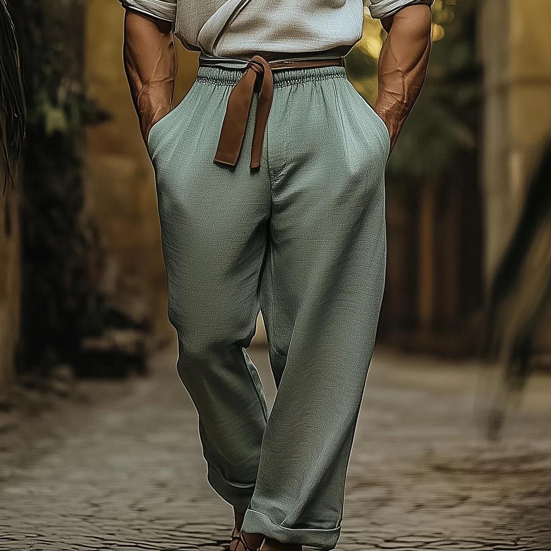 Lightweight Comfortable Lounge Pants With Adjustable Drawstring Waist-inspireuse