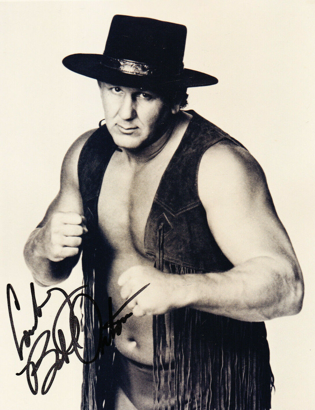 COWBOY BOB ORTON SIGNED AUTOGRAPH WWE WWF 8X10 Photo Poster painting COA