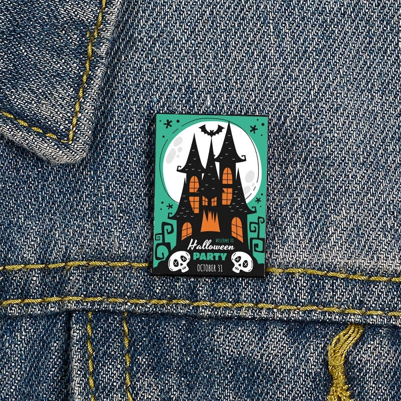 Funny Pin Letter Alloy Printing Unisex Brooches