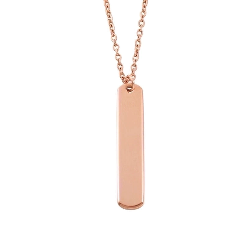 Stainless Steel 18K Gold Plated Minimalist Roman Style Commute Geometric None Pendant Necklace