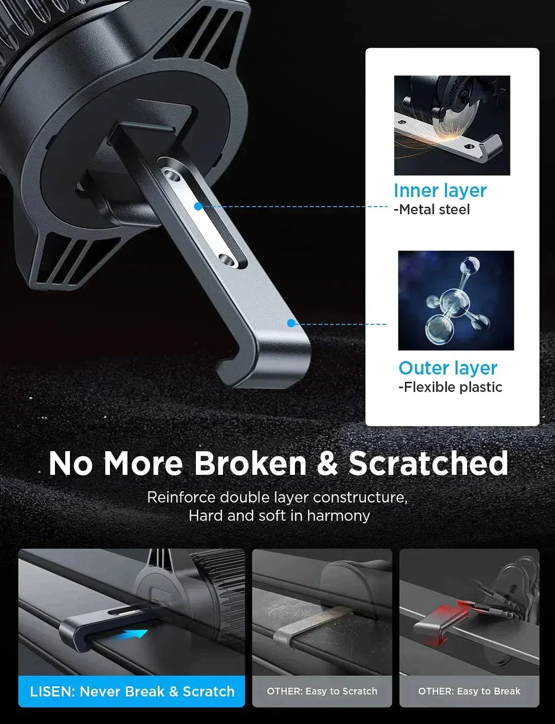 2024 NEW Air Vent Car Phone Mount Holder