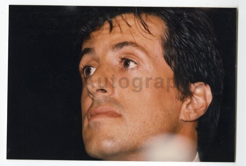 Sylvester Stallone - Candid Photo Poster painting by Peter Warrack - Previously Unpublished