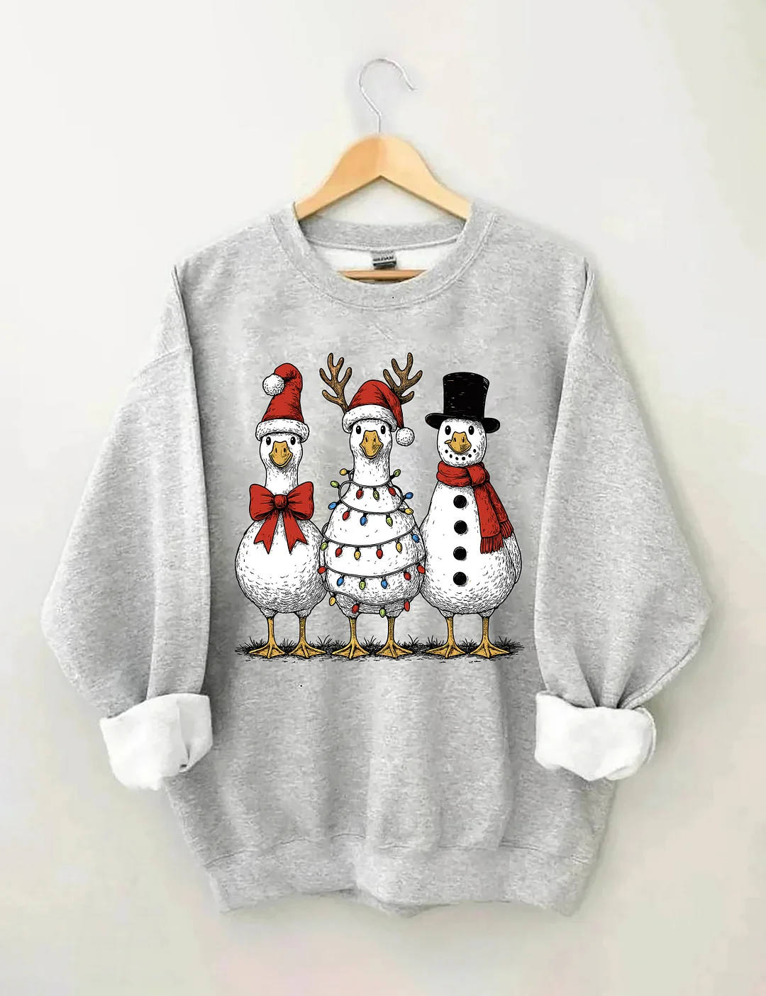 Vintage Christmas Goose Sweatshirt