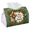 Season of Jesus DIY PULeather Diamond Painting Tissue Box for Adults Beginners Large Size Diamond Art Paper Storage Holder for Living Room Bathroom Table Decor