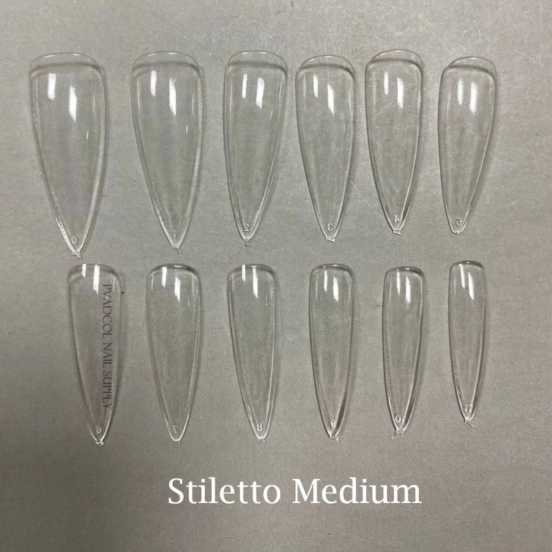 XXL Clear Square Full Cover Press On False Nail Tips Extra Long Nails Straight Shape False Tips UV Gel Manicure Tool Fake Finger-Nail Inspo