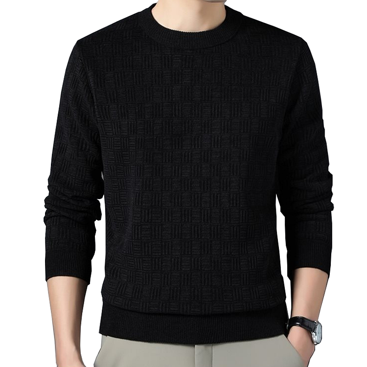 Men's Warm Exquisite Pattern Crewneck Knitwear