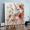 (Pre-Framed)White Bird-Special Shape Diamond Painting Kit(25x25cm)