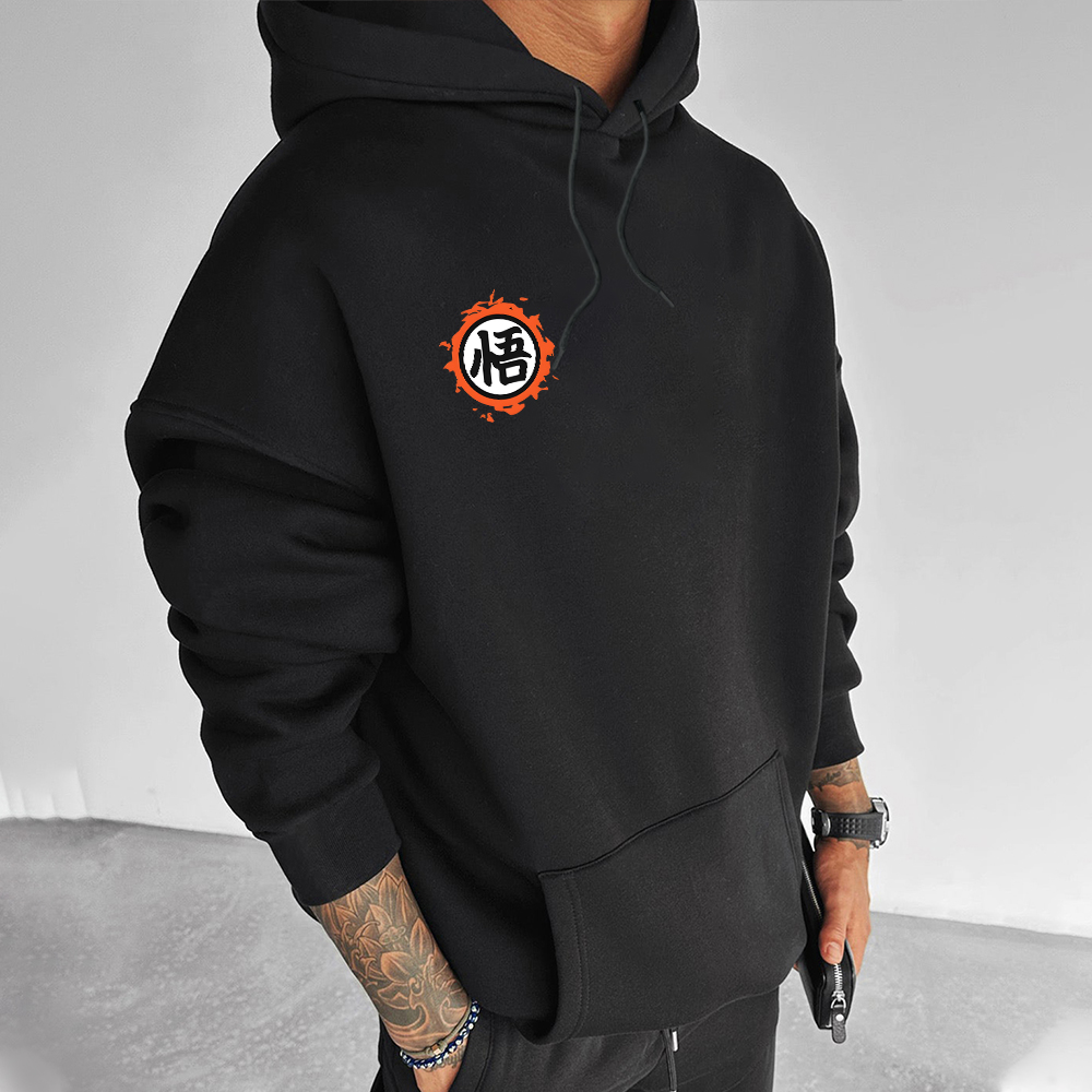 Unisex Casual Dragon Ball Print Hoodie