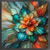 Abstract Flower-11CT Stamped Cross Stitch 50*50cm tapestrymarket